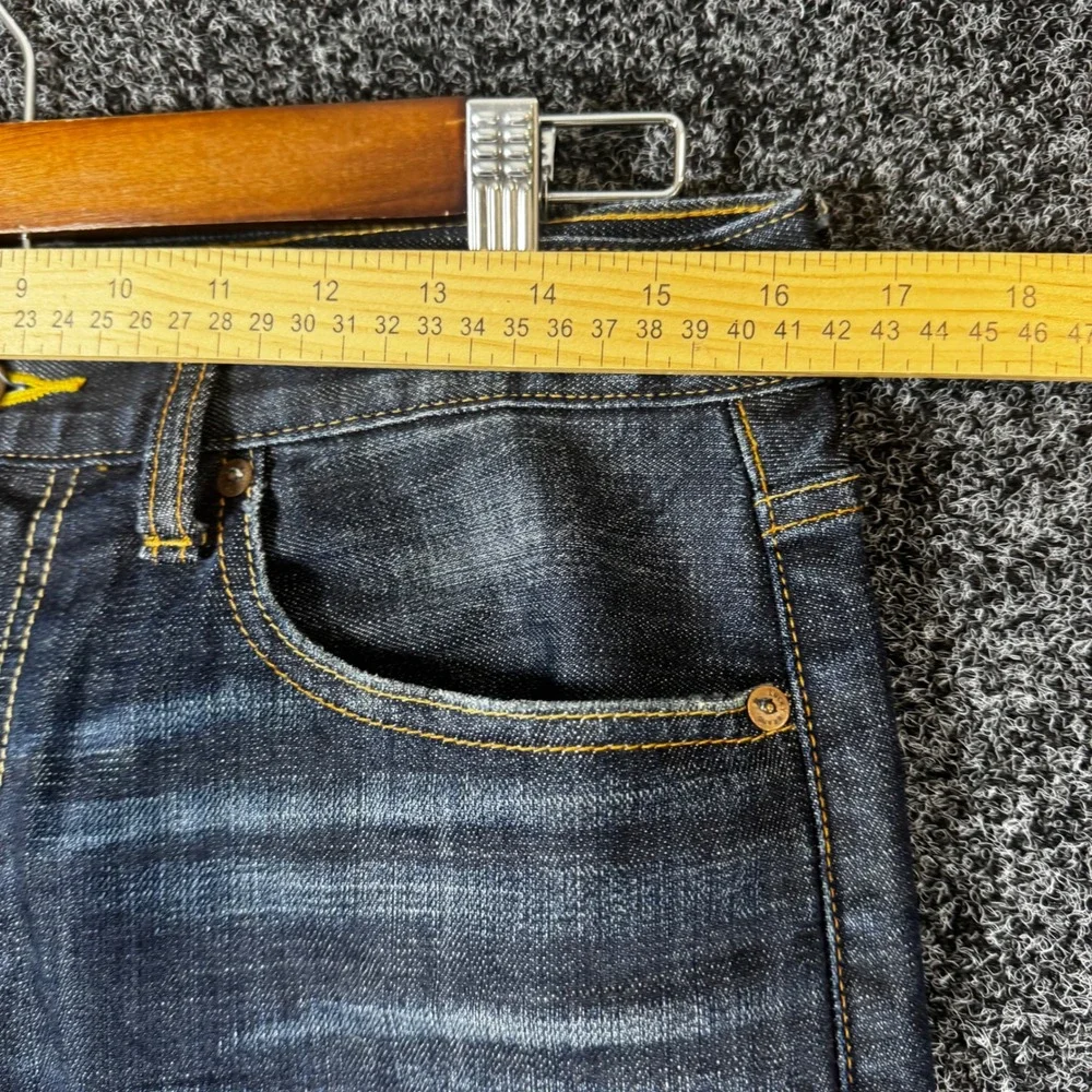 Lucky Brand 329 Classic Straight Jeans Mens 30x30 Dark Wash Stretch Denim Blue